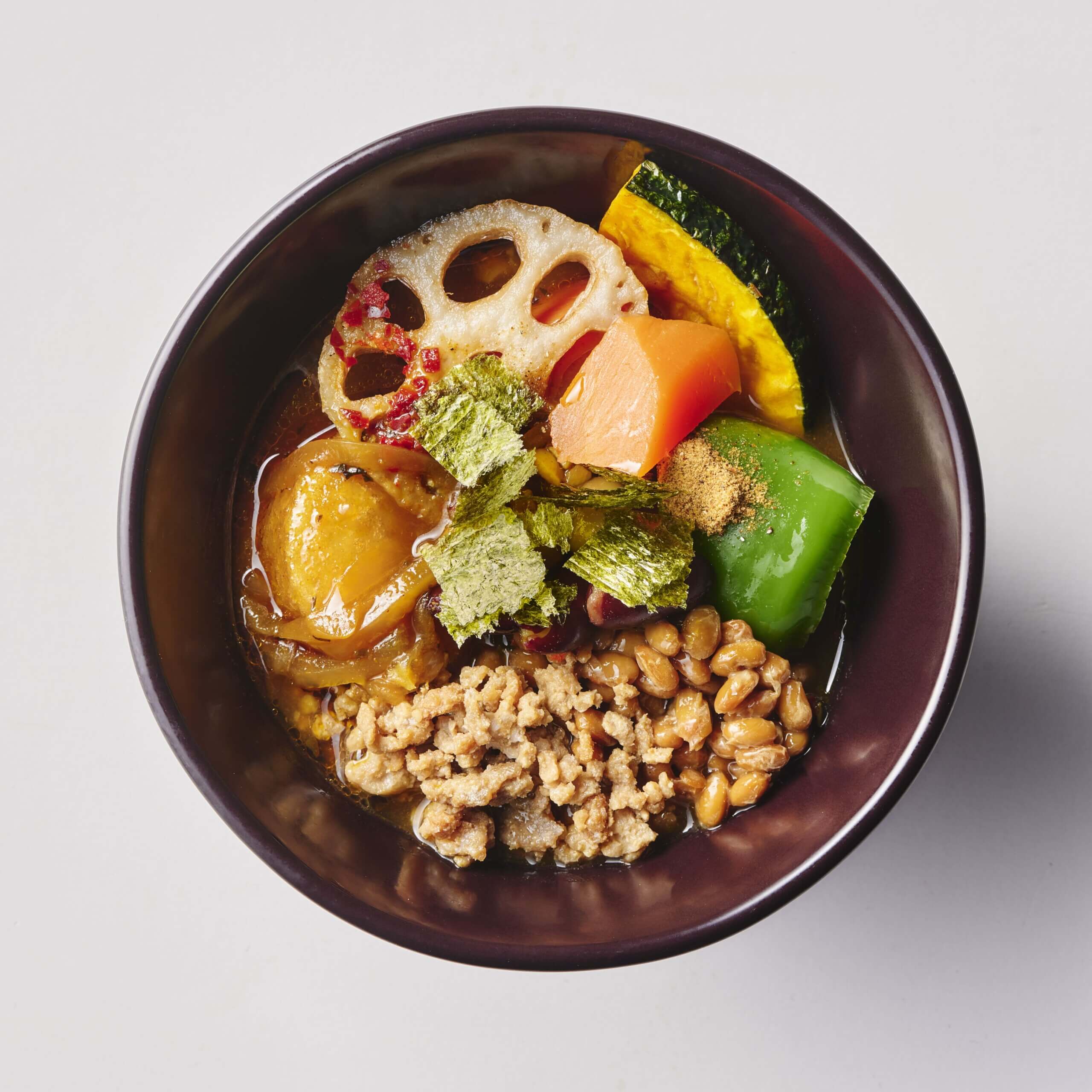 スープカレー上級者女性スタッフおすすめ<br>
『納豆キーマスープカレー』